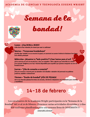 WSTA Kindness Week Flyer - Spanish